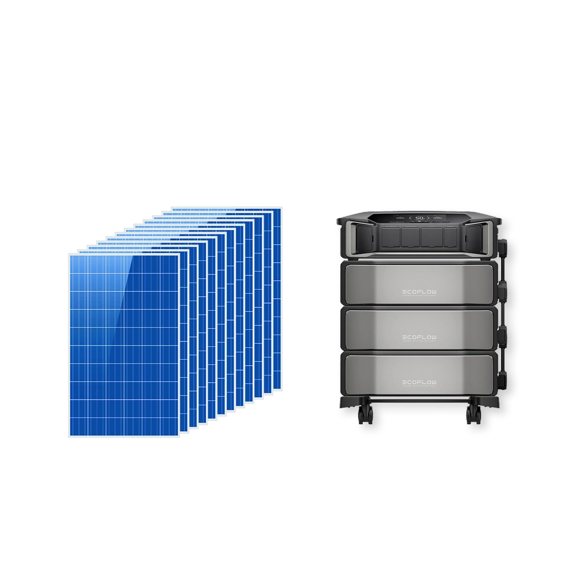 Roamer 2640 EcoFlow split-phase RV solar power system